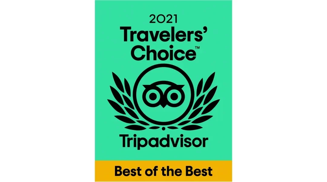 Tripadvisor 2021 Travelers’ Choice Best of the Best